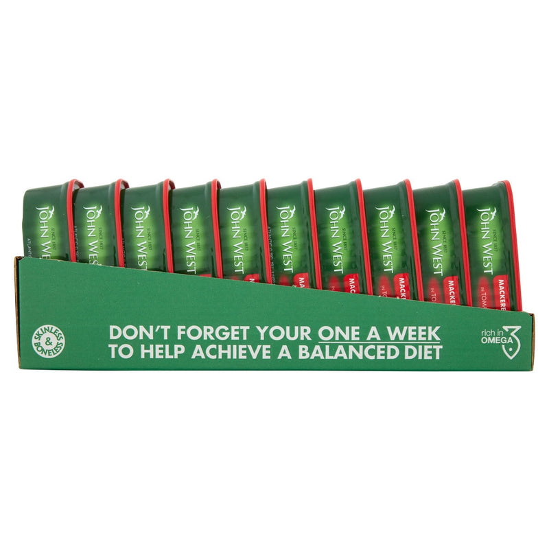 John West Mackerel Fillets Tomato Sauce 10 x 125g, UK version