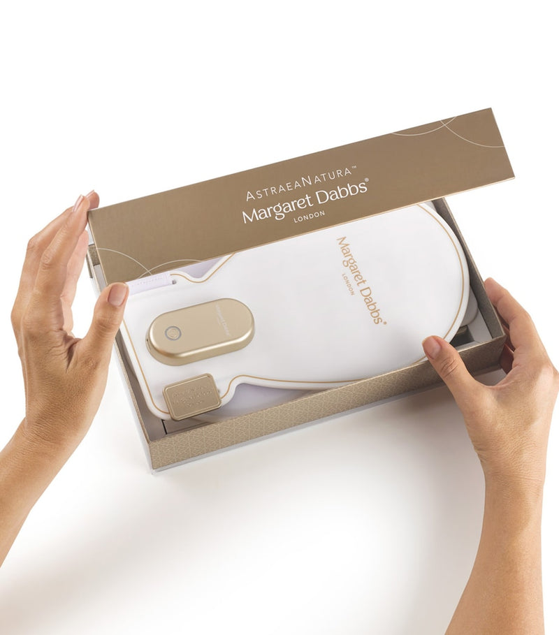 Margaret Dabbs LED hand mitts with travel pouch (British brand)