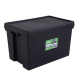 Wham 62 litre storage boxes black 3-pack (British brand)
