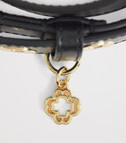 Maje Miss M leather belt with gold-tone chain details - British product