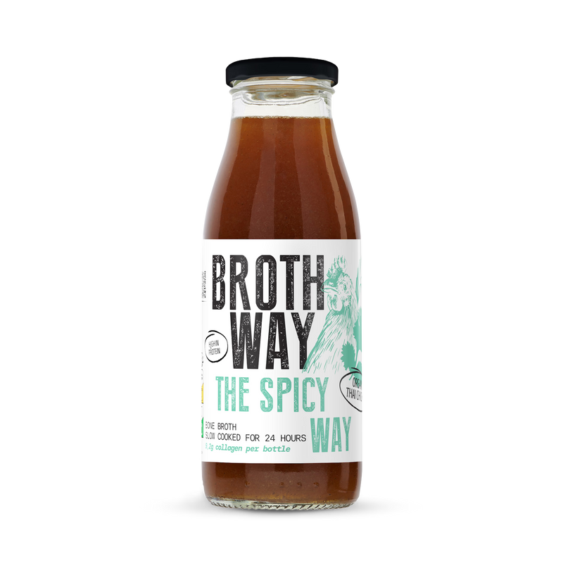 Brothway spicy Thai chicken bone broth 480ml, UK version