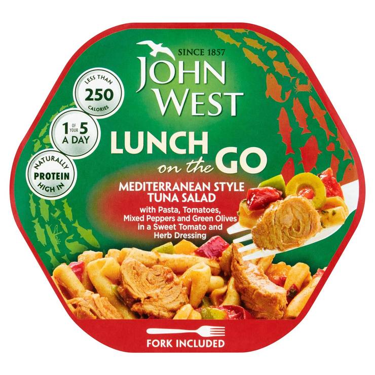 John West Lunch On The Go tuna salad mixed flavour 6 x 220g, UK version