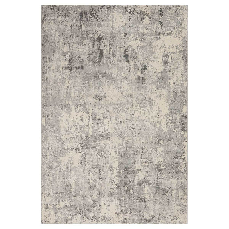 Nourison mottled grey rug, imported from the UK