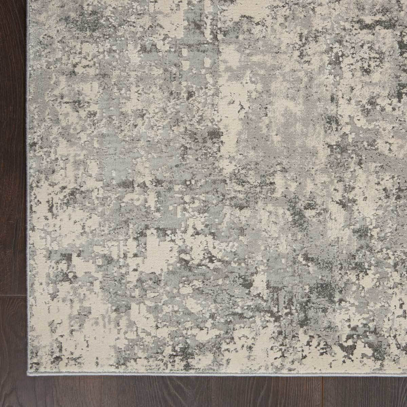 Nourison mottled grey rug, imported from the UK