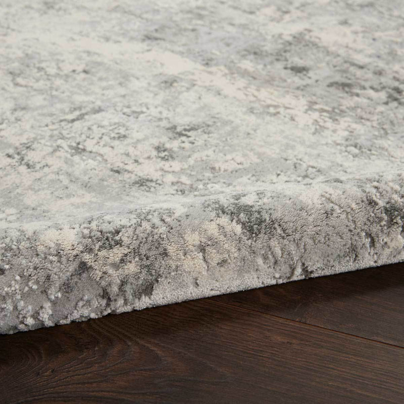 Nourison mottled grey rug, imported from the UK