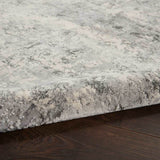 Nourison mottled grey rug, imported from the UK