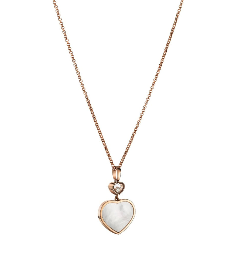 Chopard Happy Hearts rose gold pendant moving diamond, imported from the UK