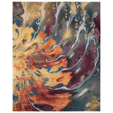 Nourison Prismatic Fiery Sensation area rug, imported from the UK