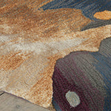 Nourison Prismatic Fiery Sensation area rug, imported from the UK