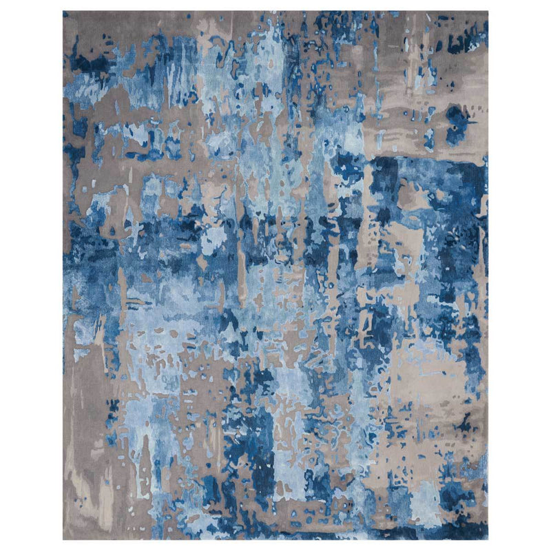 Nourison Prismatic Charisma blue area rug, imported from the UK
