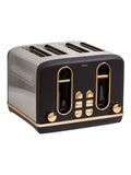 Black Copper 4 Slice Toaster - British product