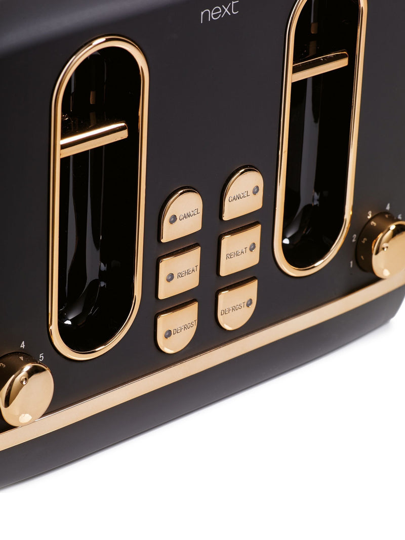 Black Copper 4 Slice Toaster - British product