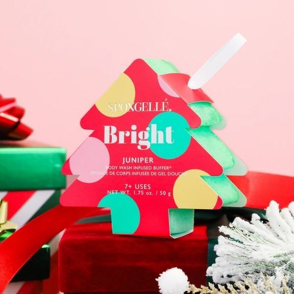 Spongellé body wash buffer Holiday Bright Juniper, imported from the UK
