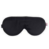 White Lotus mulberry silk eye mask black (British brand)
