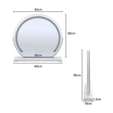 Livingandhome Round Hollywood Vanity LED Makeup Mirror