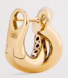 Engelbert small yellow gold knot earrings, UK version