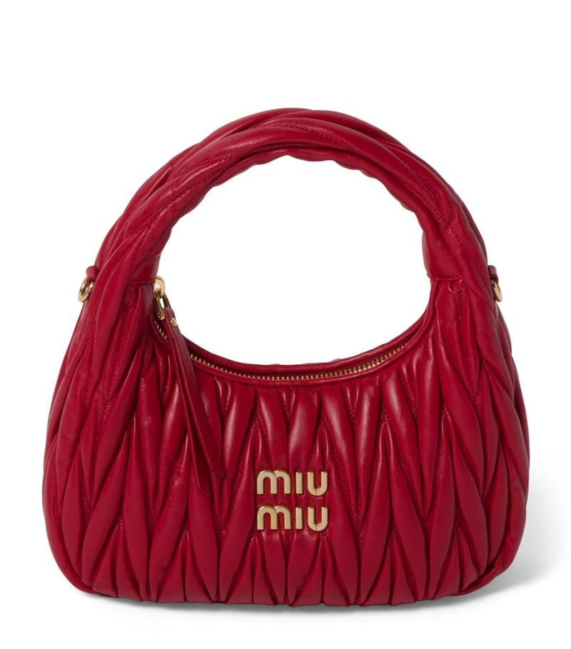Miu Miu matelassé leather Wander top-handle bag (British brand)
