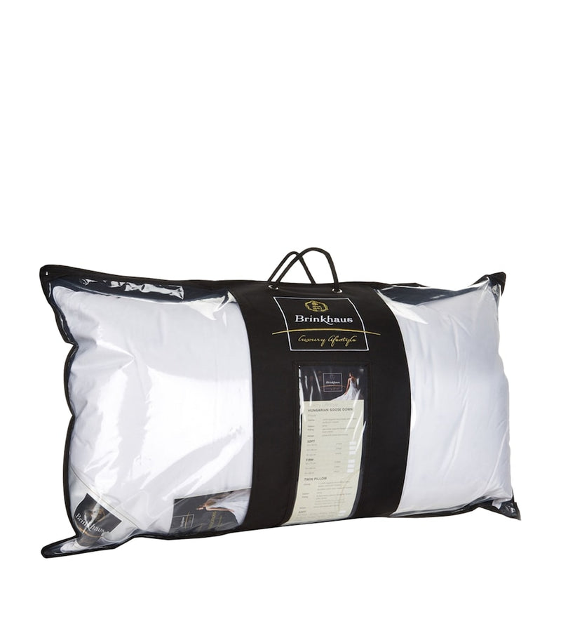Brinkhaus Hungarian goose down Oxford pillow 50cm x 90cm - British product