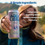 Aqua Libra Sparkling Water Blueberry & Pomegranate 4 x 330ml - British product