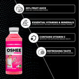 Oshee vitamin water red grape dragonfruit 555ml, UK version