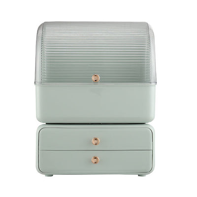 Superdrug Livingandhome Dustproof Makeup Organizer Light Green Storage- Buy online at McGrocer