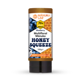 Holland & Barrett Manuka Lab Multifloral Manuka Honey Blueberry Squeeze 330g- Buy online at McGrocer