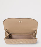 Jimmy Choo Curve leather chain wallet with gold-tone hardware - British product