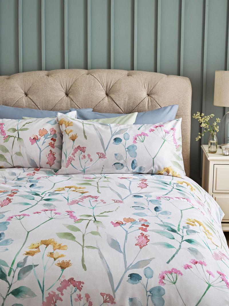 Pastel Isla floral duvet cover set, imported from the UK