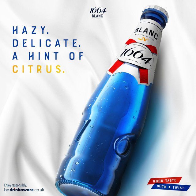 1664 Blanc Premium Lager Beer Bottles 12 x 330ml - McGrocer