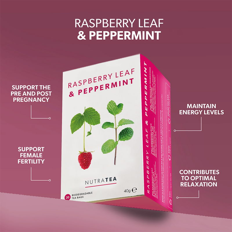 Raspberry Leaf & Peppermint herbal tea 20 tea bags - British product