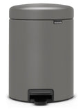 Brabantia Mineral Concrete Grey NewIcon 5L Pedal Bin