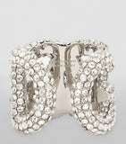 Dolce&Gabbana embellished DG Millennials logo ring, UK version