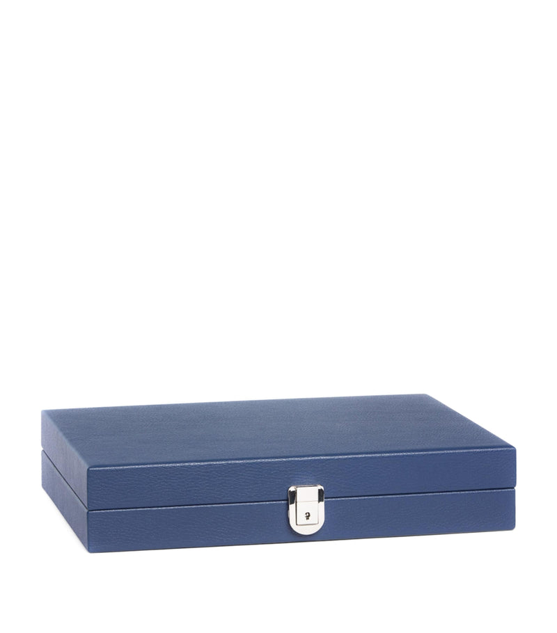 Hector Saxe leather backgammon set, UK version