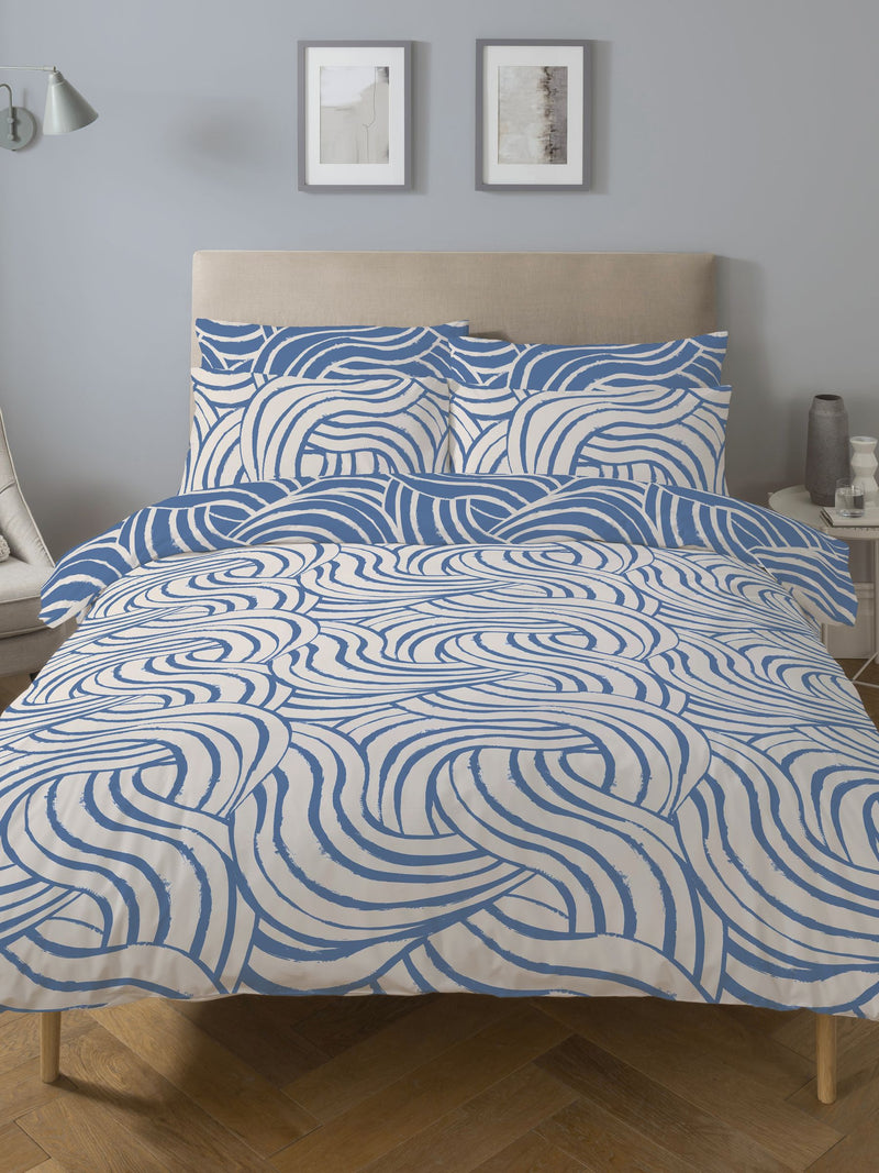 Copenhagen Home Blue Sofia duvet cover set - British product