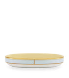 GINORI 1735 porcelain Colonna Diva Giallo pickle dish 21.5cm, UK version