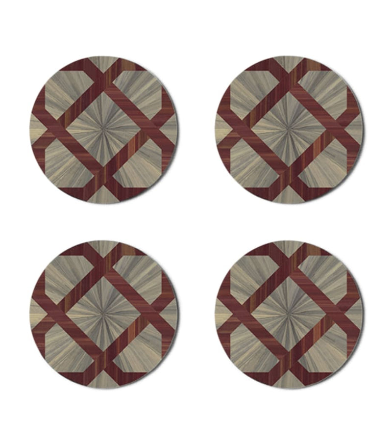 Hestia Arabesque round coasters set of 4, UK version