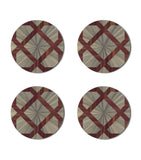 Hestia Arabesque round coasters set of 4, UK version