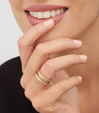 Bvlgari B.zero1 rose gold and diamond ring - British product
