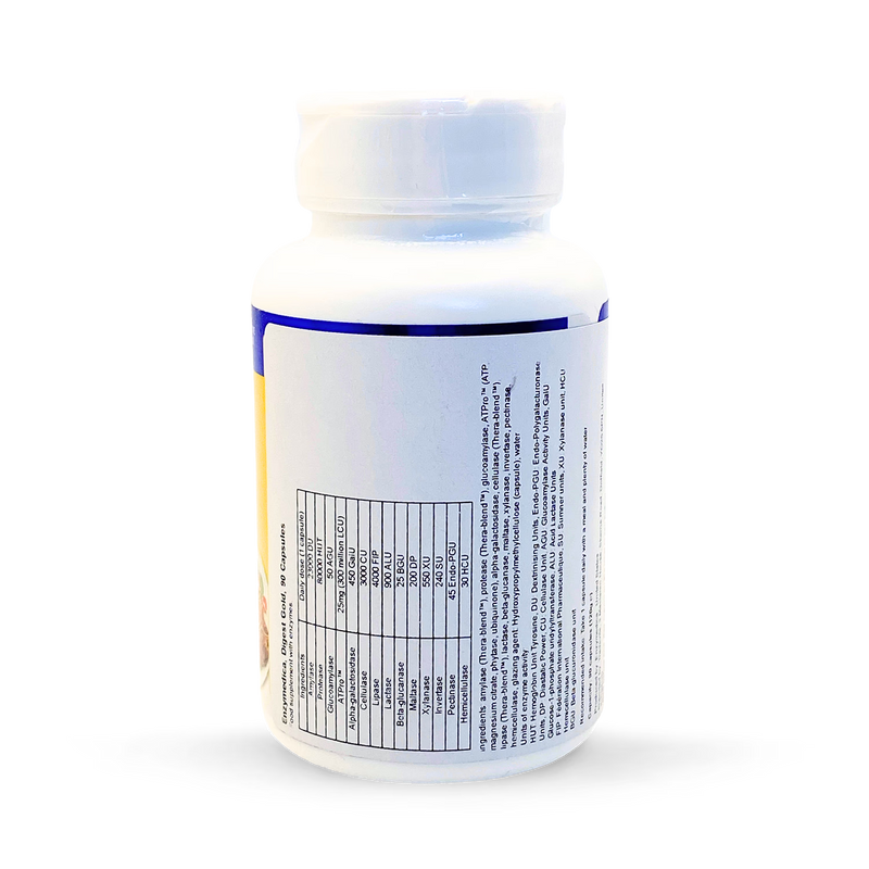 Enzymedica Digest Gold digestive enzyme supplement 90 capsules, UK version
