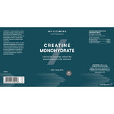 MyVitamins creatine monohydrate supplement 250 tablets, imported from the UK