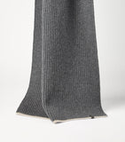 Brunello Cucinelli cashmere English rib scarf 70x235cm, UK version