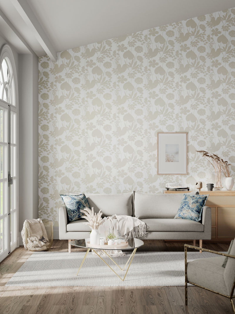 Harlequin Natural Nalina wallpaper 10.05m (British brand)