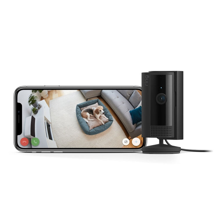 Ring Wired Indoor Camera 4 Pack Black, imported from the UK