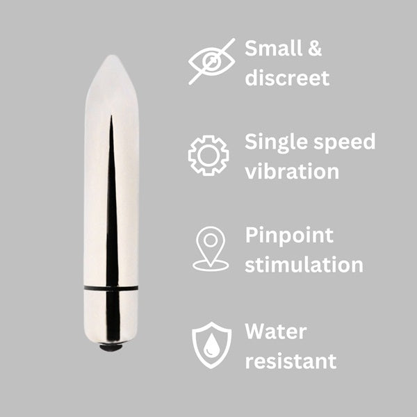 Loving Joy single speed silver bullet vibrator - British product
