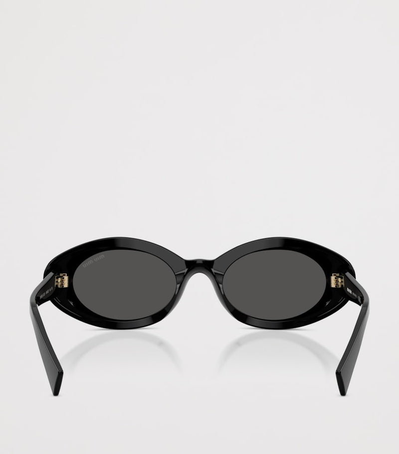Miu Miu oval wrap-around sunglasses (British brand)