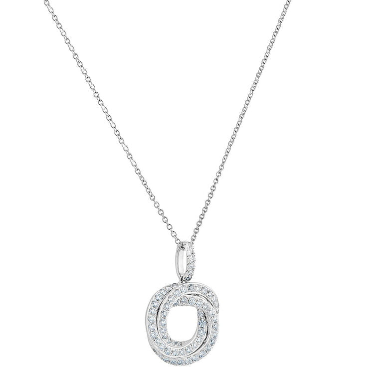 Costco diamond knot pendant 0.39ctw 18ct white gold, imported from the UK
