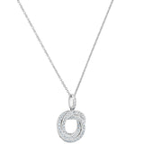 Costco UK 0.39ctw Round Brilliant Cut Diamond Knot Pendant, 18ct White Gold- Buy online at McGrocer