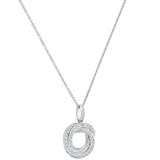 Costco UK 0.39ctw Round Brilliant Cut Diamond Knot Pendant, 18ct White Gold- Buy online at McGrocer