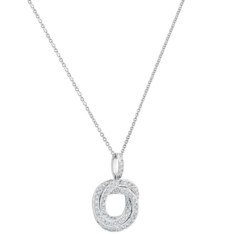 Costco diamond knot pendant 0.39ctw 18ct white gold, imported from the UK