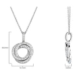 Costco diamond knot pendant 0.39ctw 18ct white gold, imported from the UK